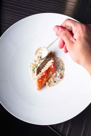 → Cédric Burtin · Restaurant gastronomique Chalon-sur-Saône, L'Omble